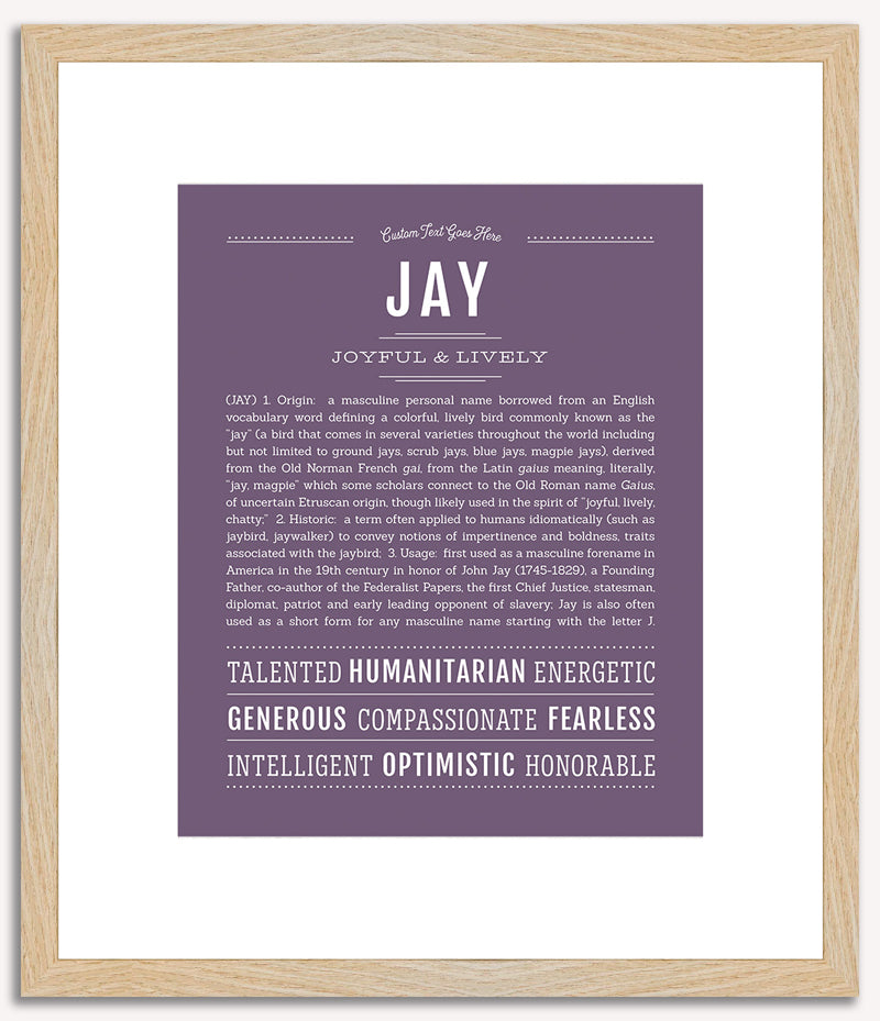 Jay | Name Art Print