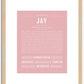 Jay | Name Art Print