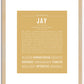 Jay | Name Art Print