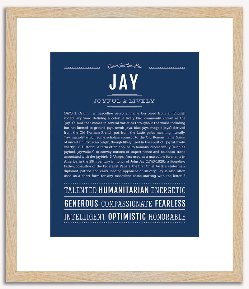 Jay | Name Art Print