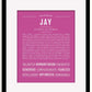 Frame Options | Dark Pink | Black Frame, Matted