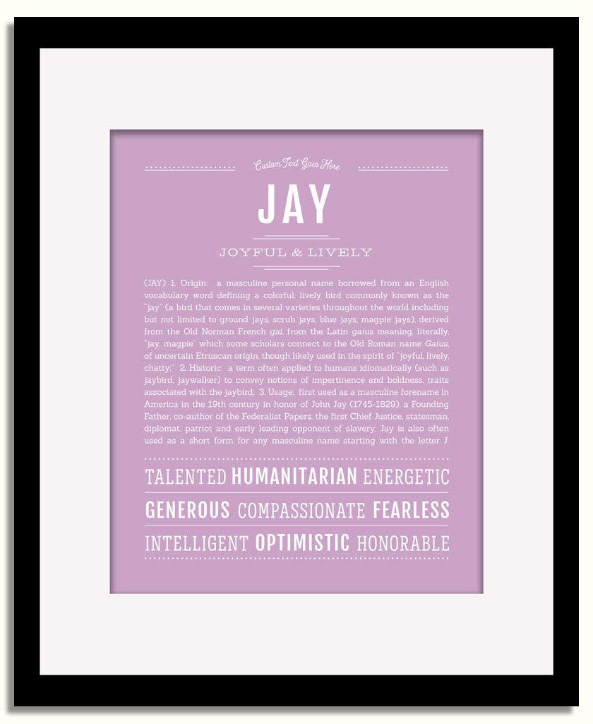 Frame Options | Lilac | Black Frame, Matted