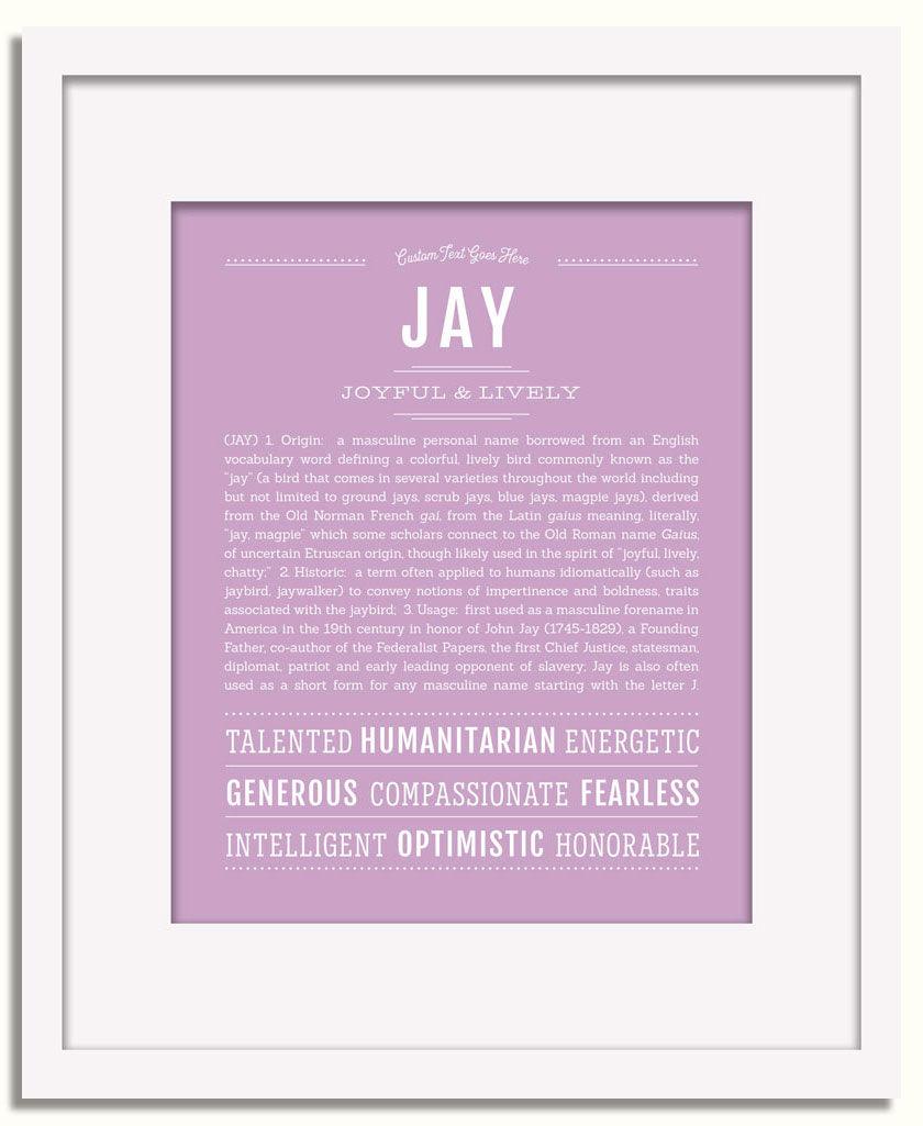 Frame Options | Lilac | White Frame, Matted