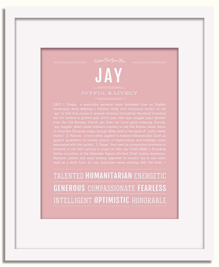 Frame Options | Dusty Rose | White Frame, Matted