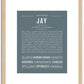 Jay | Name Art Print