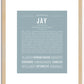 Jay | Name Art Print