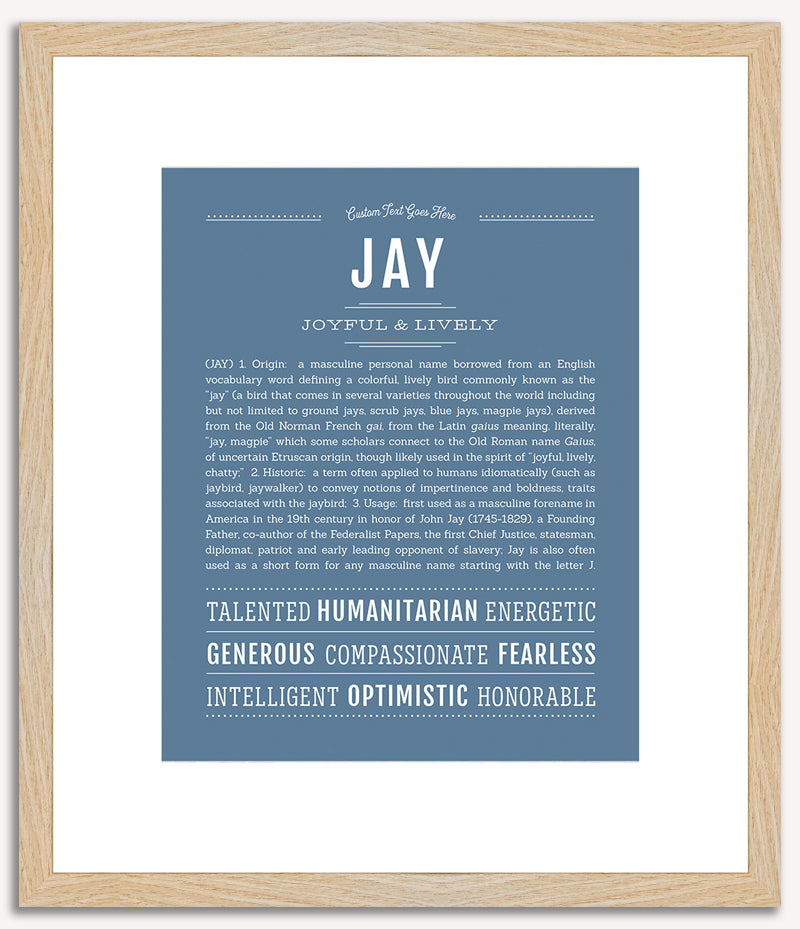 Jay | Name Art Print