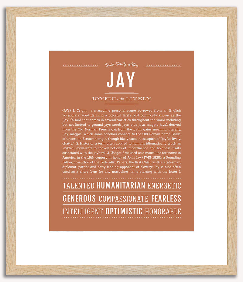 Jay | Name Art Print