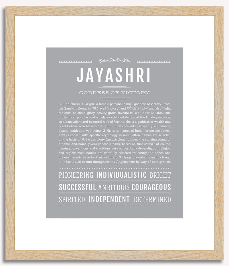 Jayashri | Name Art Print