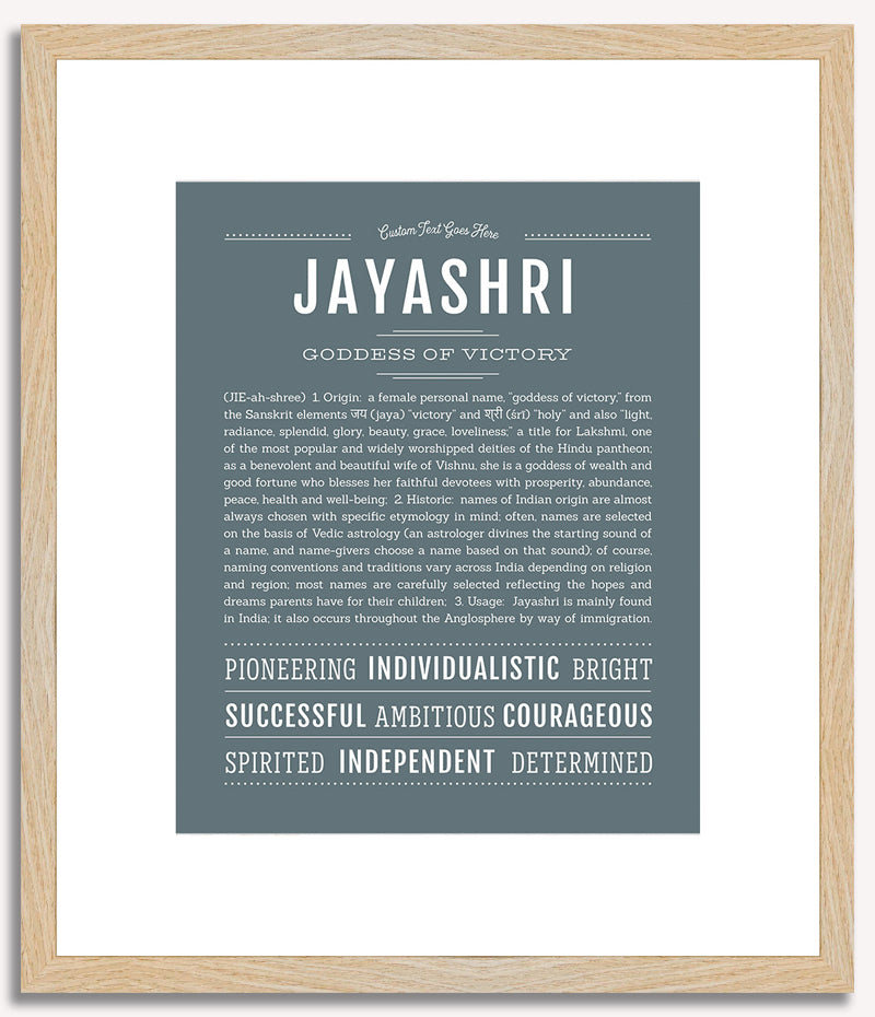 Jayashri | Name Art Print