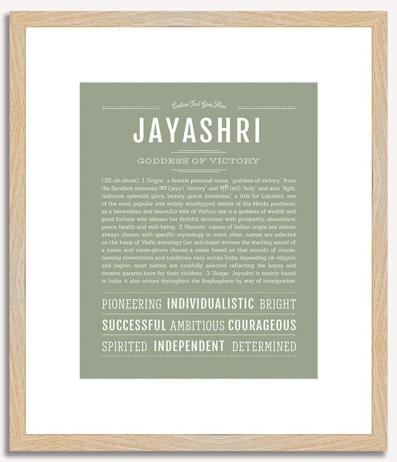 Jayashri | Name Art Print