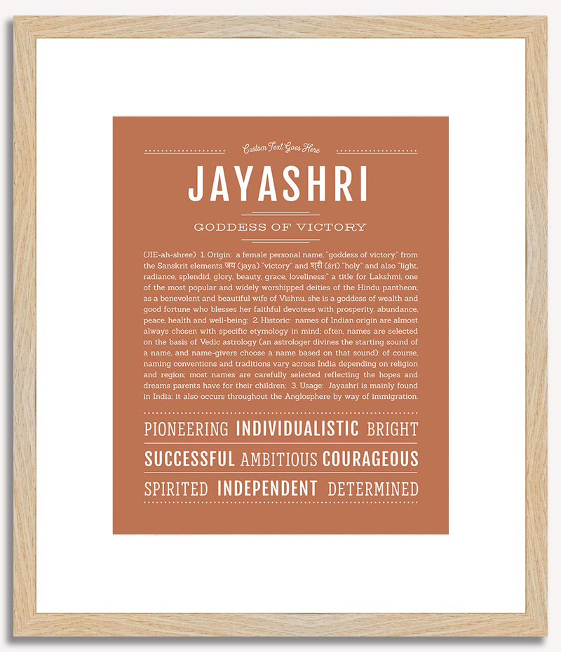 Jayashri | Name Art Print