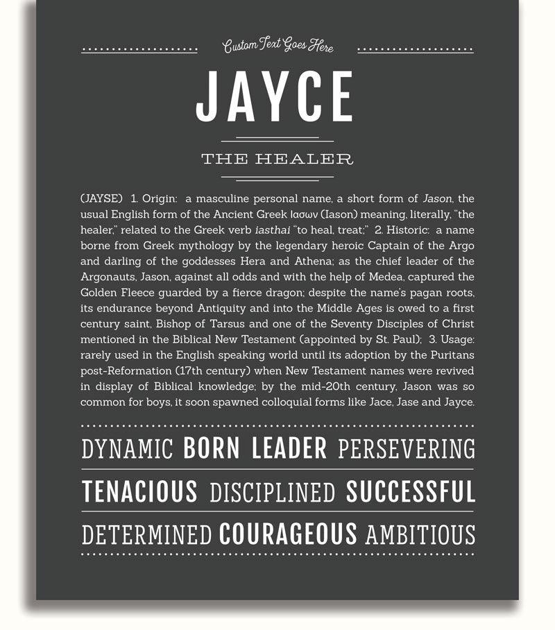 Jayce | Name Art Print – Name Stories