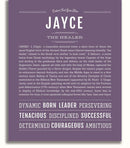 Jayce | Name Art Print – Name Stories
