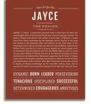 Jayce | Name Art Print – Name Stories