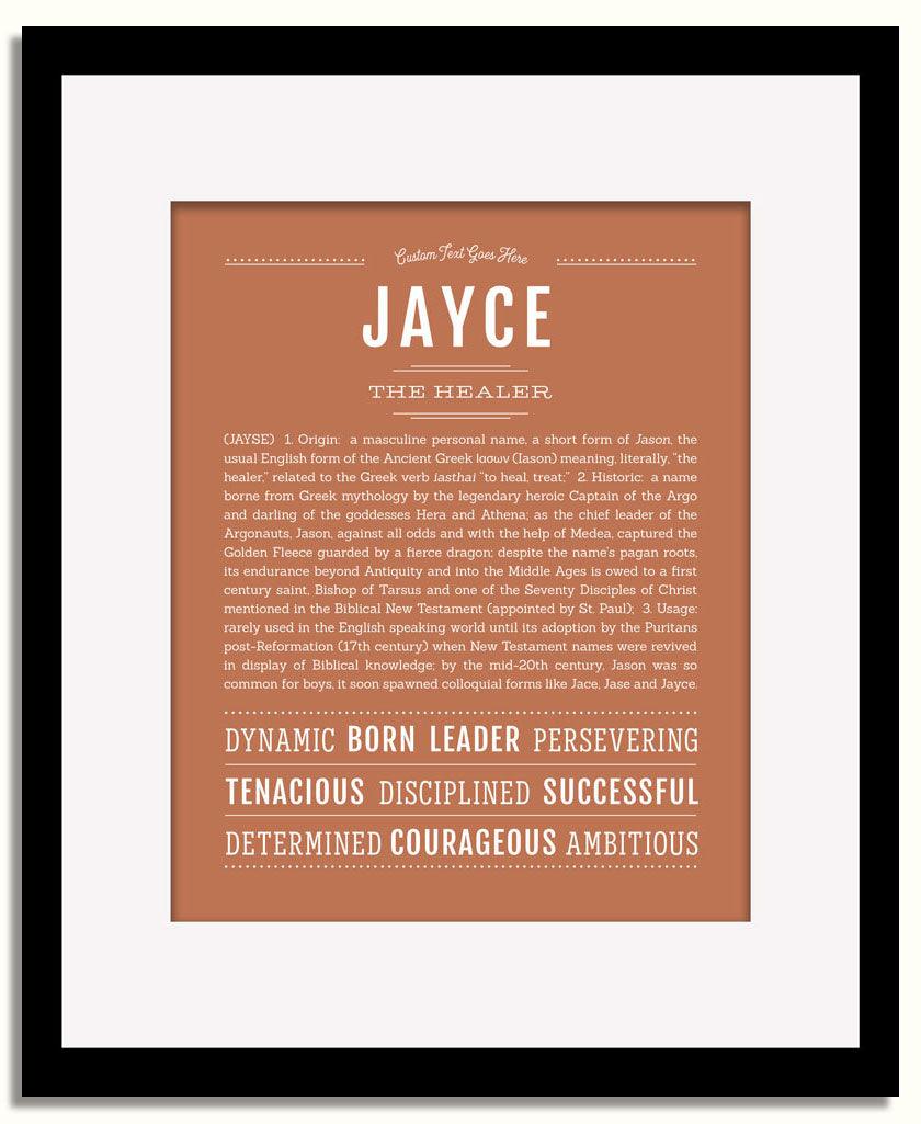 Frame Options | Terra Cotta | Black Frame, Matted