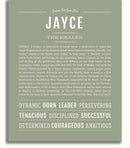Jayce | Name Art Print – Name Stories