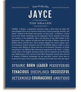 Jayce | Name Art Print – Name Stories