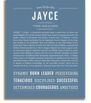 Jayce | Name Art Print – Name Stories
