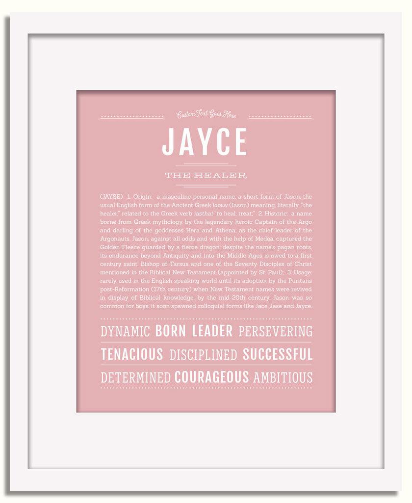 Frame Options | Dusty Rose | White Frame, Matted