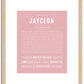 Jayceon | Name Art Print