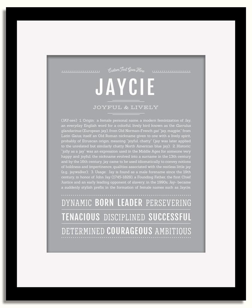 Frame Options | Sage | Black Frame, Matted