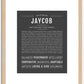 Jaycob | Name Art Print