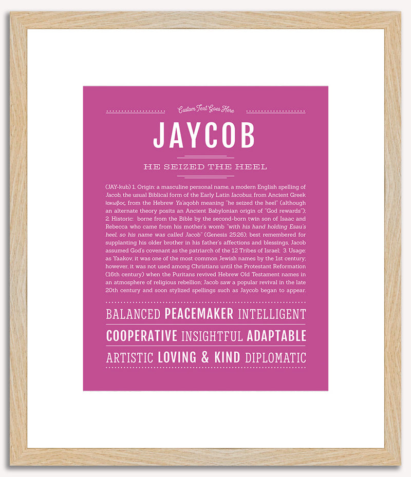 Jaycob | Name Art Print