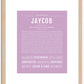 Jaycob | Name Art Print