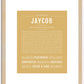 Jaycob | Name Art Print