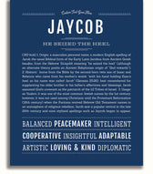 Jaycob | Name Art Print – Name Stories