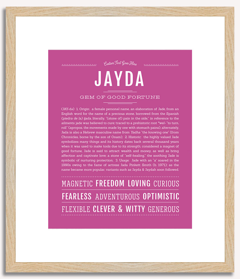 Jayda | Name Art Print