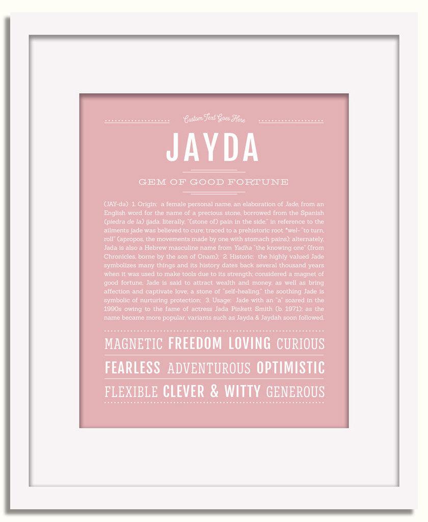 Frame Options | Dusty Rose | White Frame, Matted