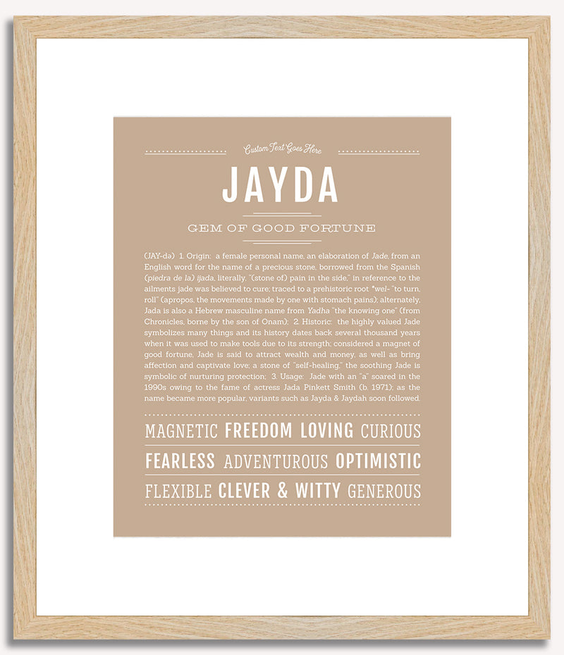 Jayda | Name Art Print