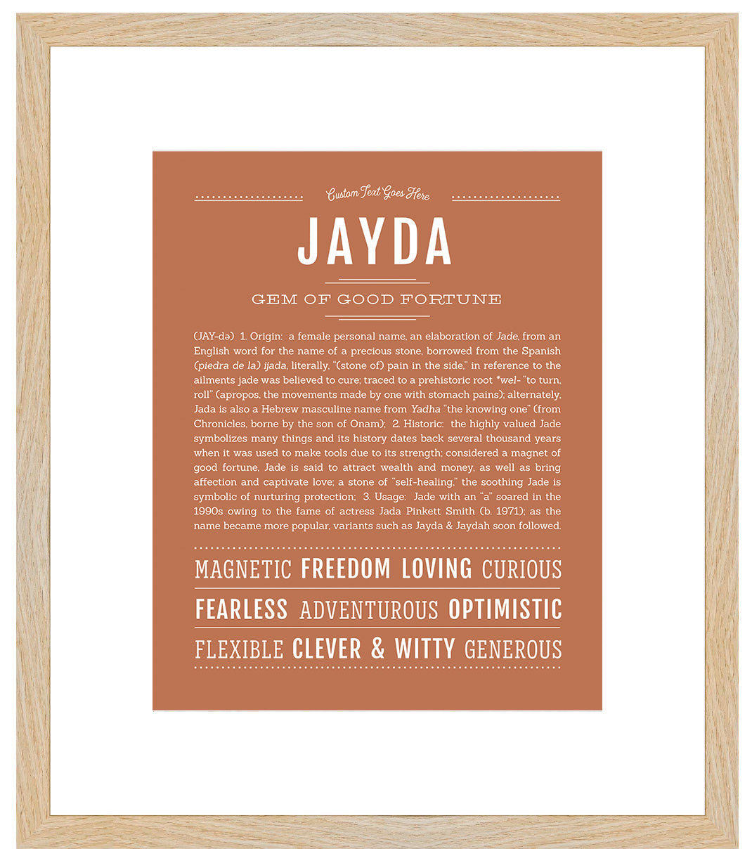 Jayda | Name Art Print