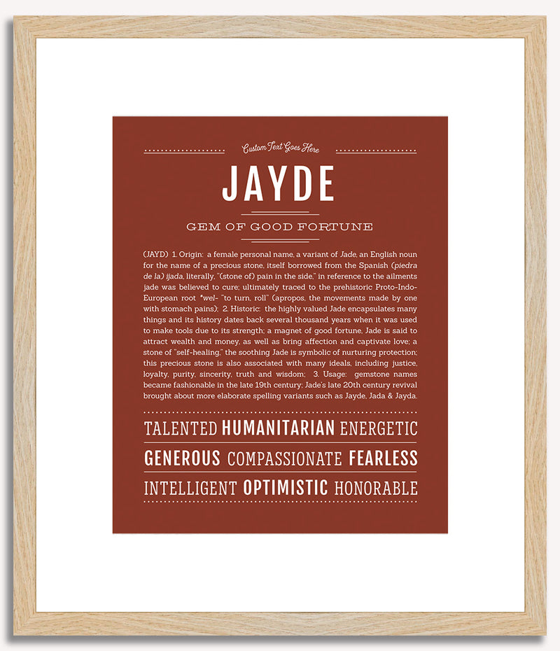 Jayde | Name Art Print