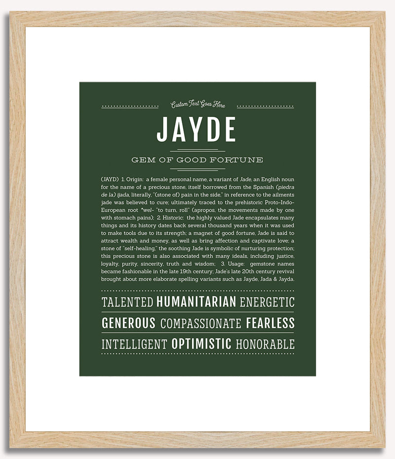 Jayde | Name Art Print