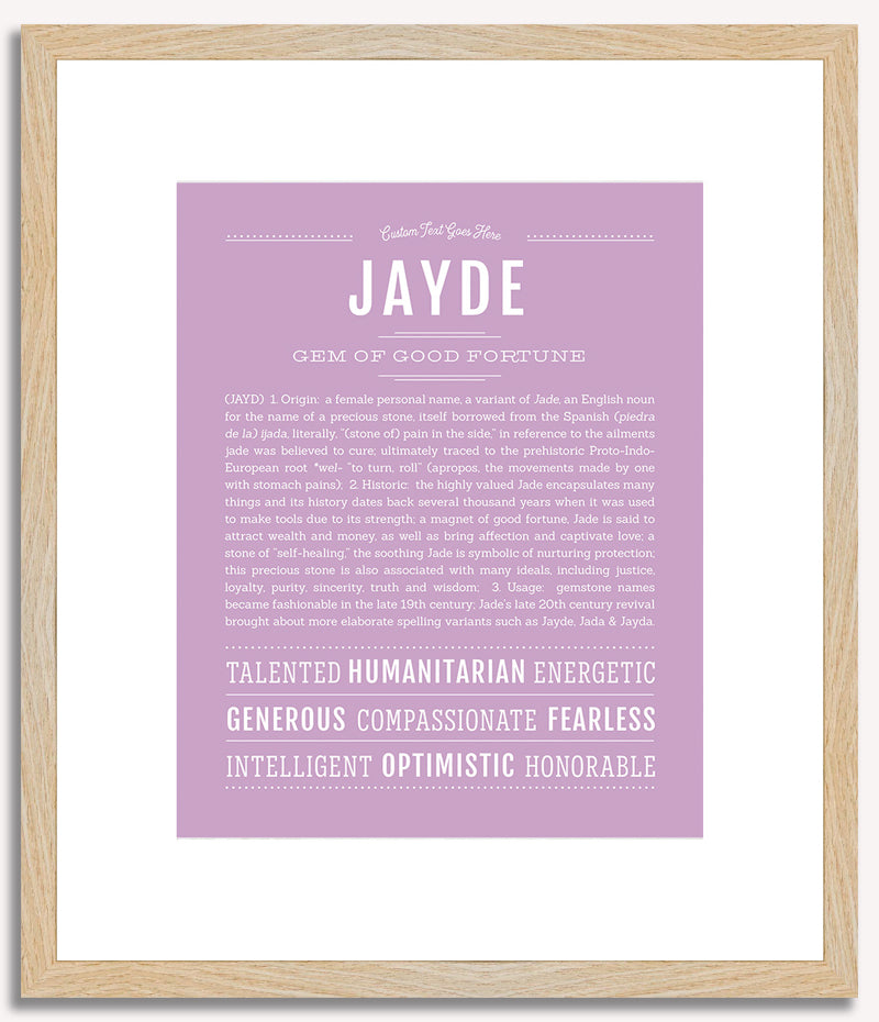 Jayde | Name Art Print