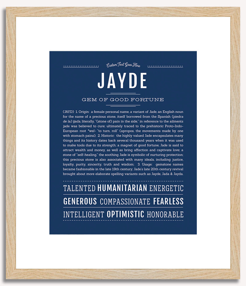 Jayde | Name Art Print