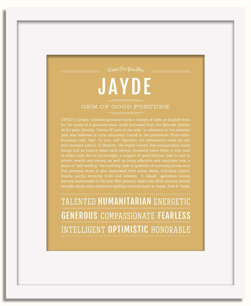 Frame Options | Matte Gold | White Frame, Matted