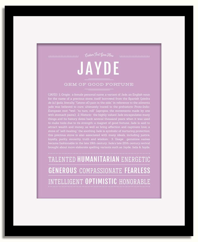 Frame Options | Lilac | Black Frame, Matted