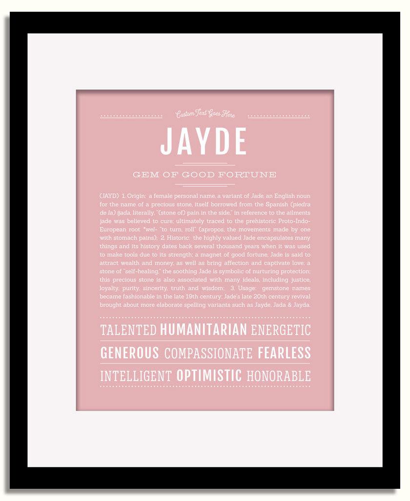 Frame Options | Dusty Rose | Black Frame, Matted