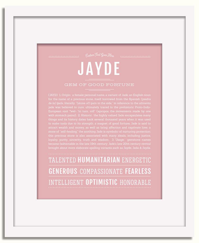 Frame Options | Dusty Rose | White Frame, Matted