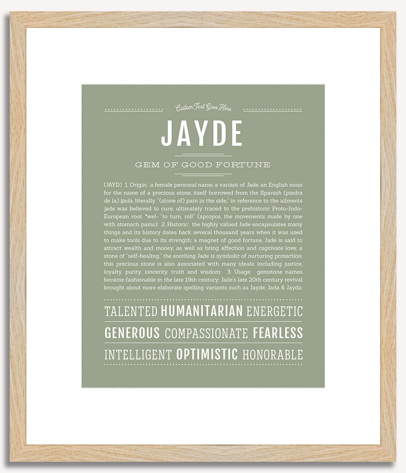 Jayde | Name Art Print