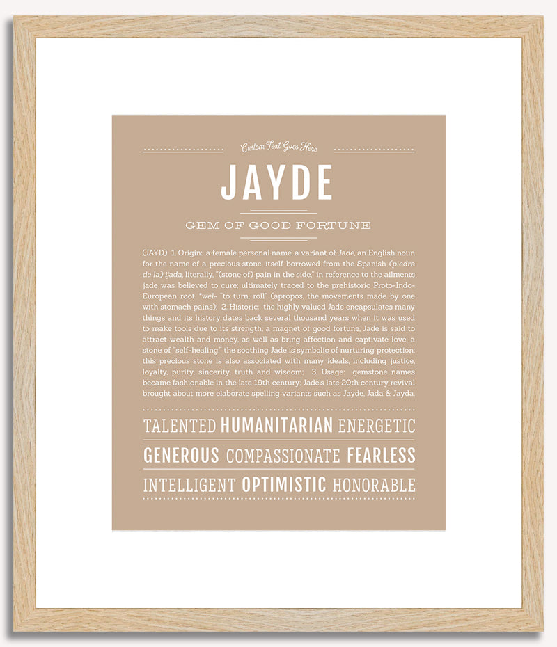 Jayde | Name Art Print