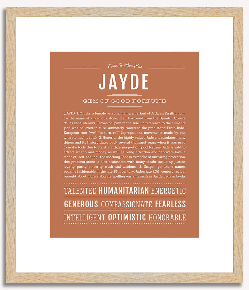 Jayde | Name Art Print