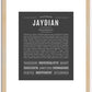 Jaydian | Name Art Print