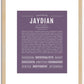 Jaydian | Name Art Print