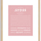 Jaydian | Name Art Print