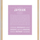 Jaydian | Name Art Print